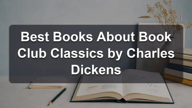 Stack of books by Charles Dickens and related book club classics