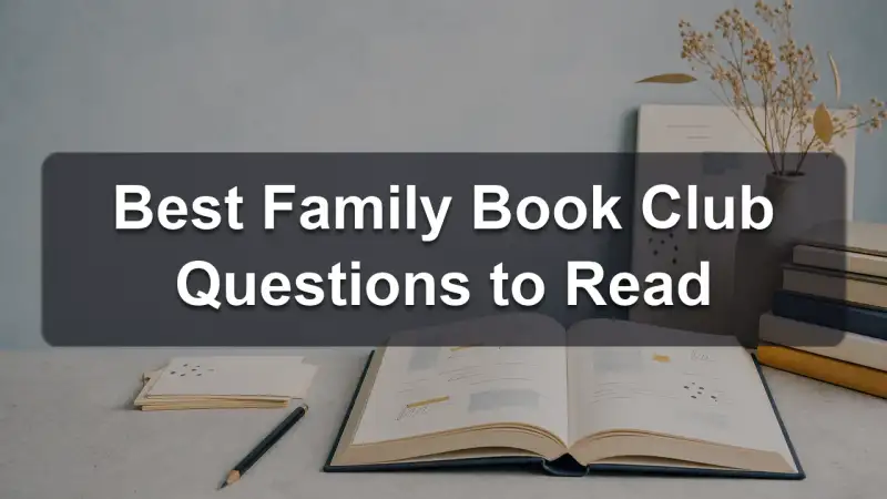 Family book club questions reading guide