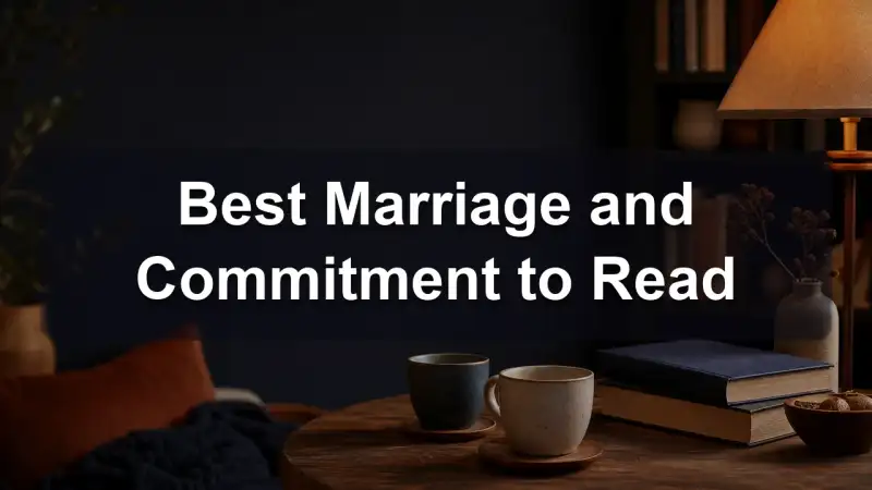 Marriage books together on a table, reading recommendations
