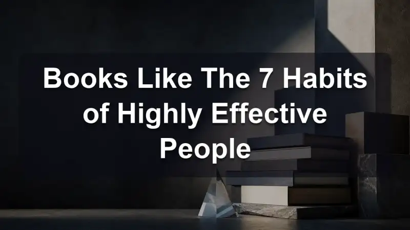 Stack of books about habits and effectiveness