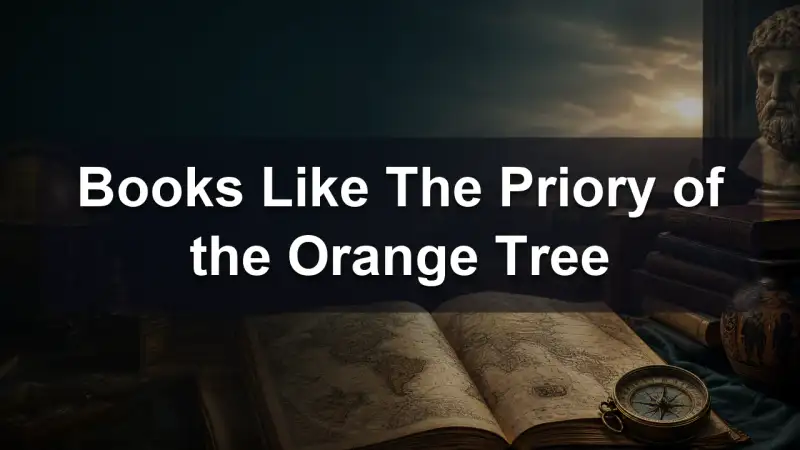 A dragon flying over a castle and an orange grove