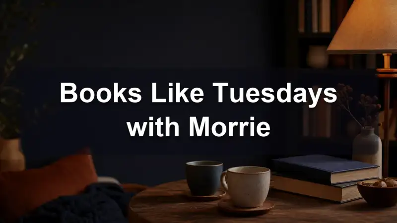 Books about mentors and life lessons on a table