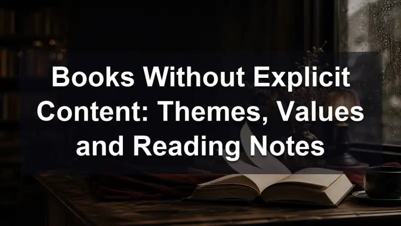 Reading notes and discussion questions beside books without explicit content