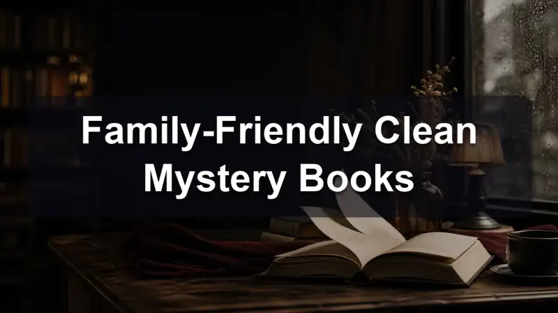 A family sharing clean mystery books
