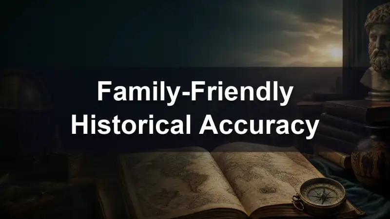 A child examining a picture book of ancient artifacts with a magnifying glass