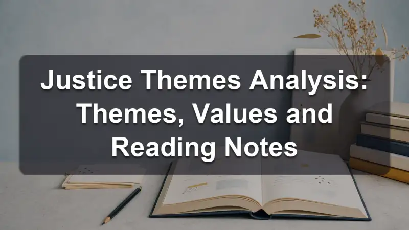 Justice themes analysis by theme and value