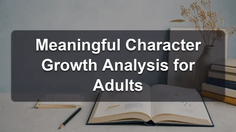 Character growth analysis for adults