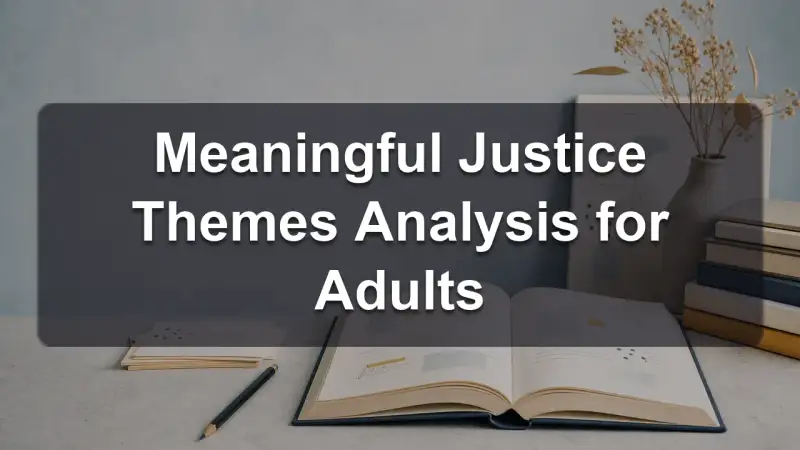 Meaningful justice themes analysis for adults