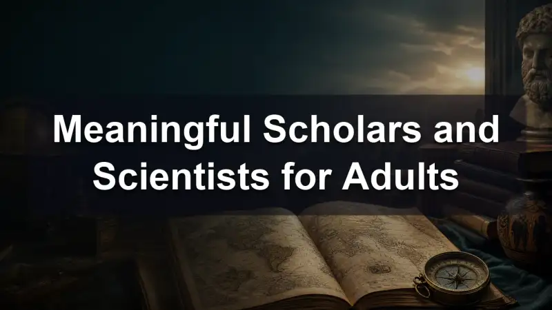 A worn biography of a scientist beside a cup of coffee and a stack of research notes