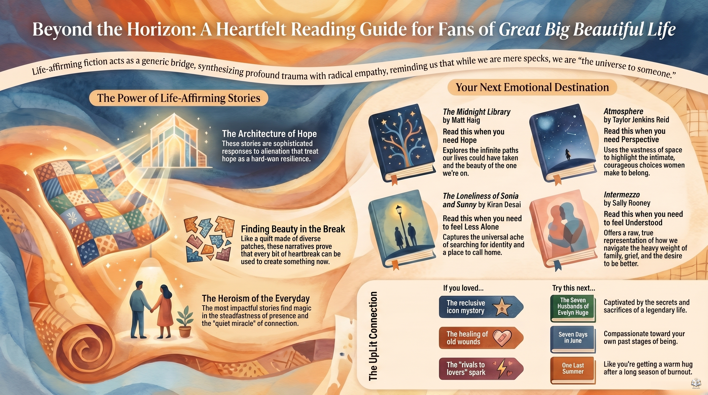 Infographic for After the Last Page: A Gentle Guide for Lovers of Great Big Beautiful Life