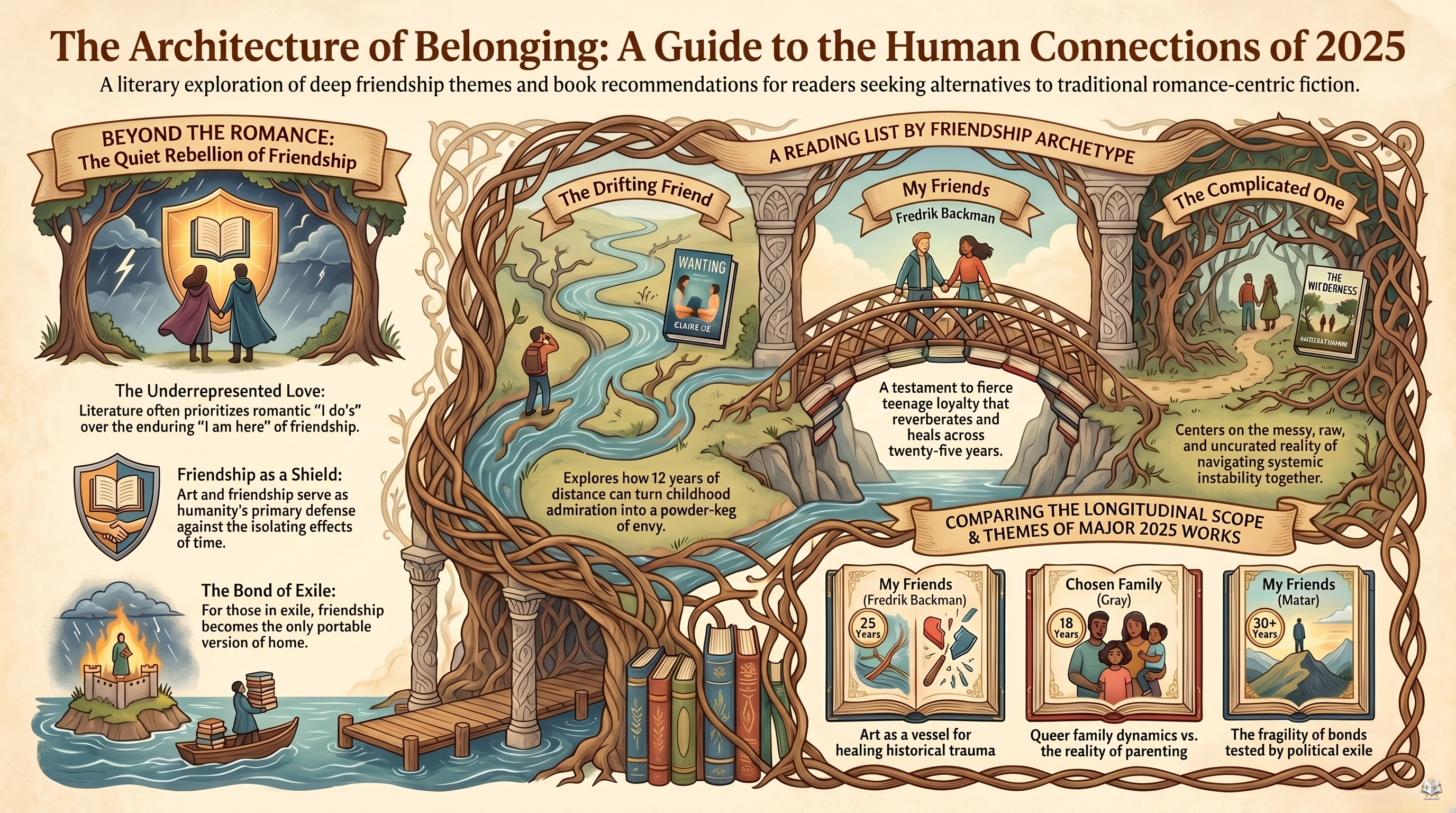 Infographic for The Architecture of Connection: Why We Need the 'Shield' of Friendship